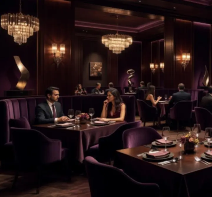 Fénytörő, sötét hangulatú fine dining lounge a Magyar Klub Zónában